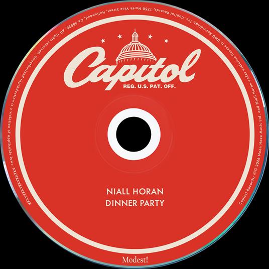 Dinner Party (Esclusiva Feltrinelli e IBS.it - CD con Copertina alternativa + Poster) - CD Audio di Niall Horan - 4