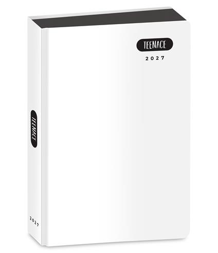 Diario 2027 Teenace 12 mesi Pastello. Bianco