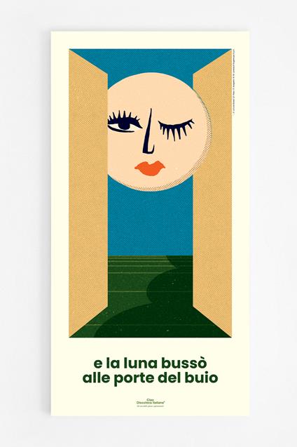 Poster. Loredana Bertè - E La Luna Bussò  - 30 x 59,4 cm