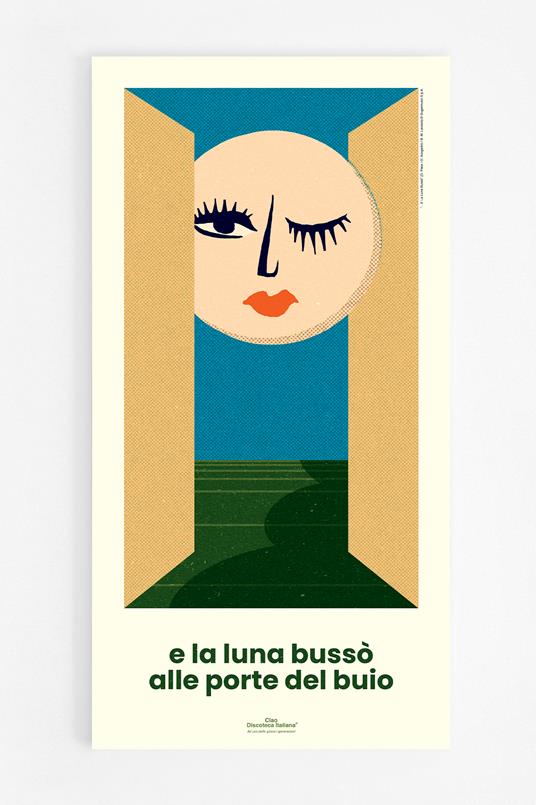 Poster. Loredana Bertè - E La Luna Bussò  - 30 x 59,4 cm
