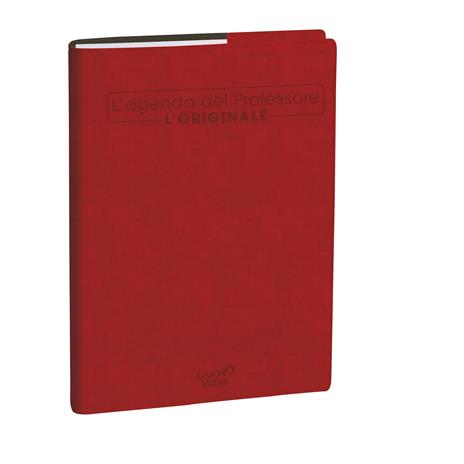 Agenda del professore Quo Vadis 2025-2026, 12 Mesi, settimanale, Roma Rosso, italiano, Aug/Jul - 21 x 27 cm