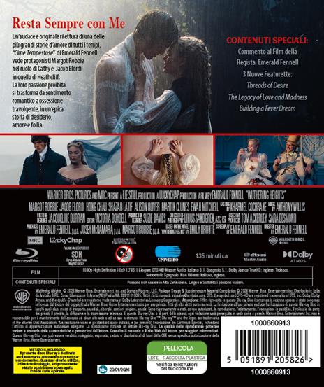 Cime tempestose (Blu-ray) di Emerald Fennell - Blu-ray - 2
