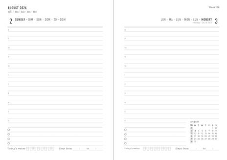 Diario accademico 2026-2027 Little Joys A6 Giornaliero Azzurro - 2