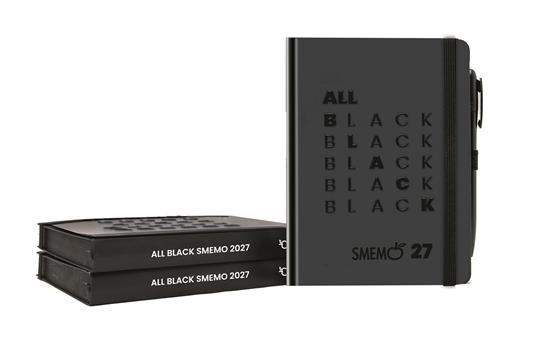 Diario 2026/2027 giornaliero Smemoranda 12 mesi Smemo All Black, 12x16,5