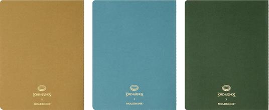 Set di 3 quaderni Moleskine XL a righe Lord od the Rings - 3