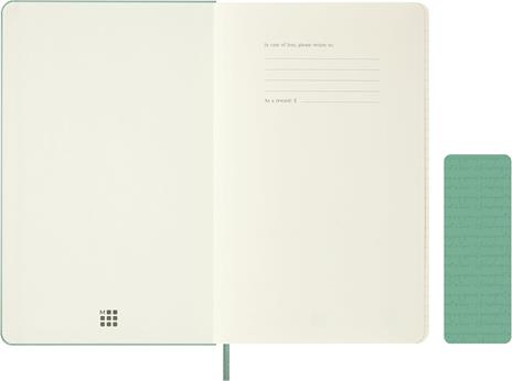 Taccuino Moleskine grande a righe  Copertina rigida  Verde Sage - 3