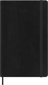 Cartoleria Agenda Moleskine 12 mesi giornaliera large nera morbida Moleskine