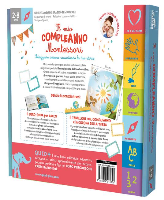 Il mio compleanno Montessori. Ediz. a colori. Con 7 cornici. Con corona della Terra. Con tabellone - Barbara Franco - 7